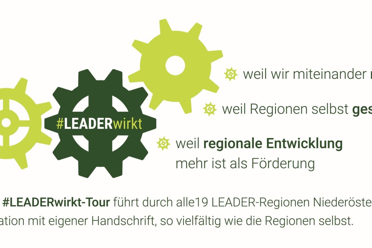 #LEADERwirkt Tour - 19 Stationen - 19 Regionen - jede Menge Projekte